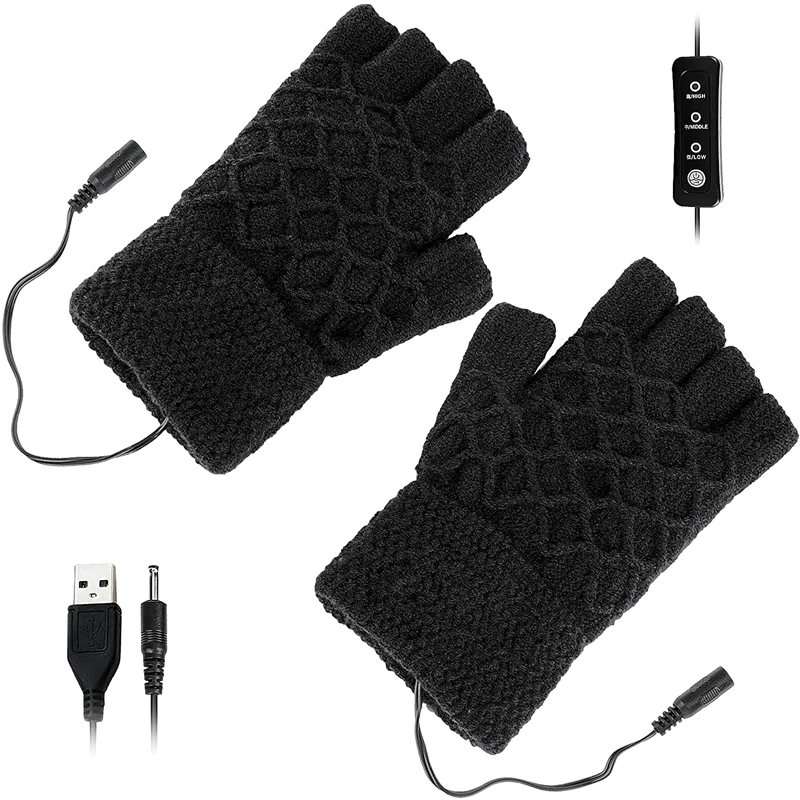 

USB Heated Gloves Unisex Mitten Winter Hands Warm Gloves For Indoor Or Outdoor Heating Warm Gloves