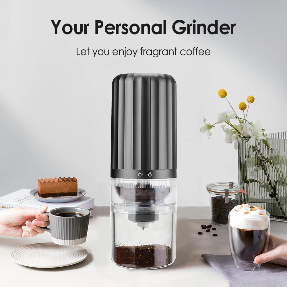 

Mini Electric Coffee Bean Grinder Scalable Small Coffee Mill Grinder Stainless Steel Grinding Core USB Charge Coffee Grinder