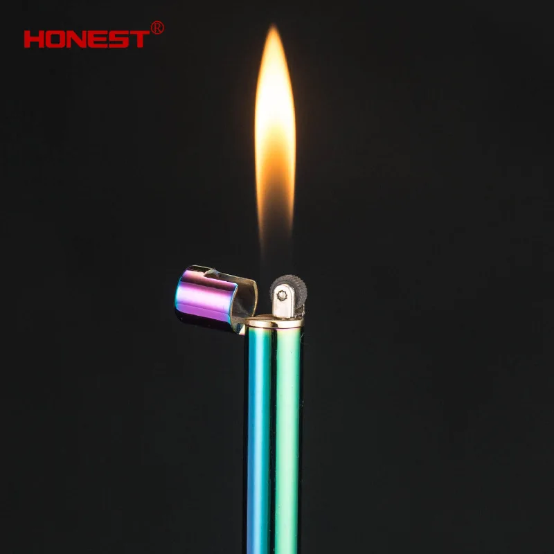 slim lighters for cigarette Honest Mini Slim Butane Gas Cigarette Lighter Can be put in the Cigarette  Box