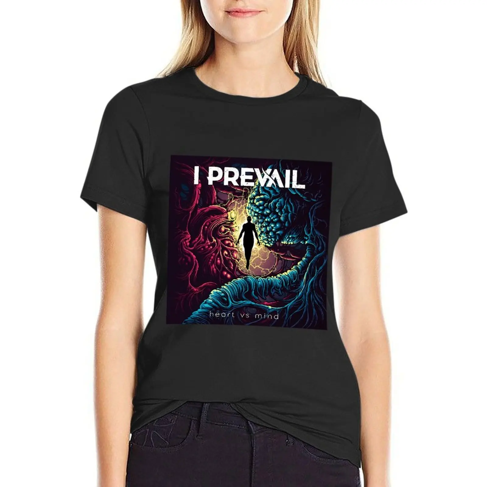 I PREVAIL - HEART VS MIND \t T-Shirt kawaii clothes female quick-drying black t shirts for Women