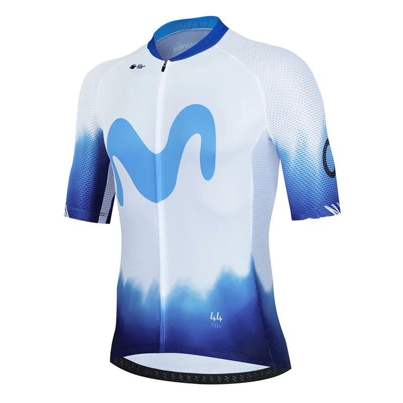 Movistar Cycling Jersey Set Short Sleeve Spain Men Anti-UV Bike Sportswear Team Summer Bicycle Clothing Maillot Ciclismo Hombre