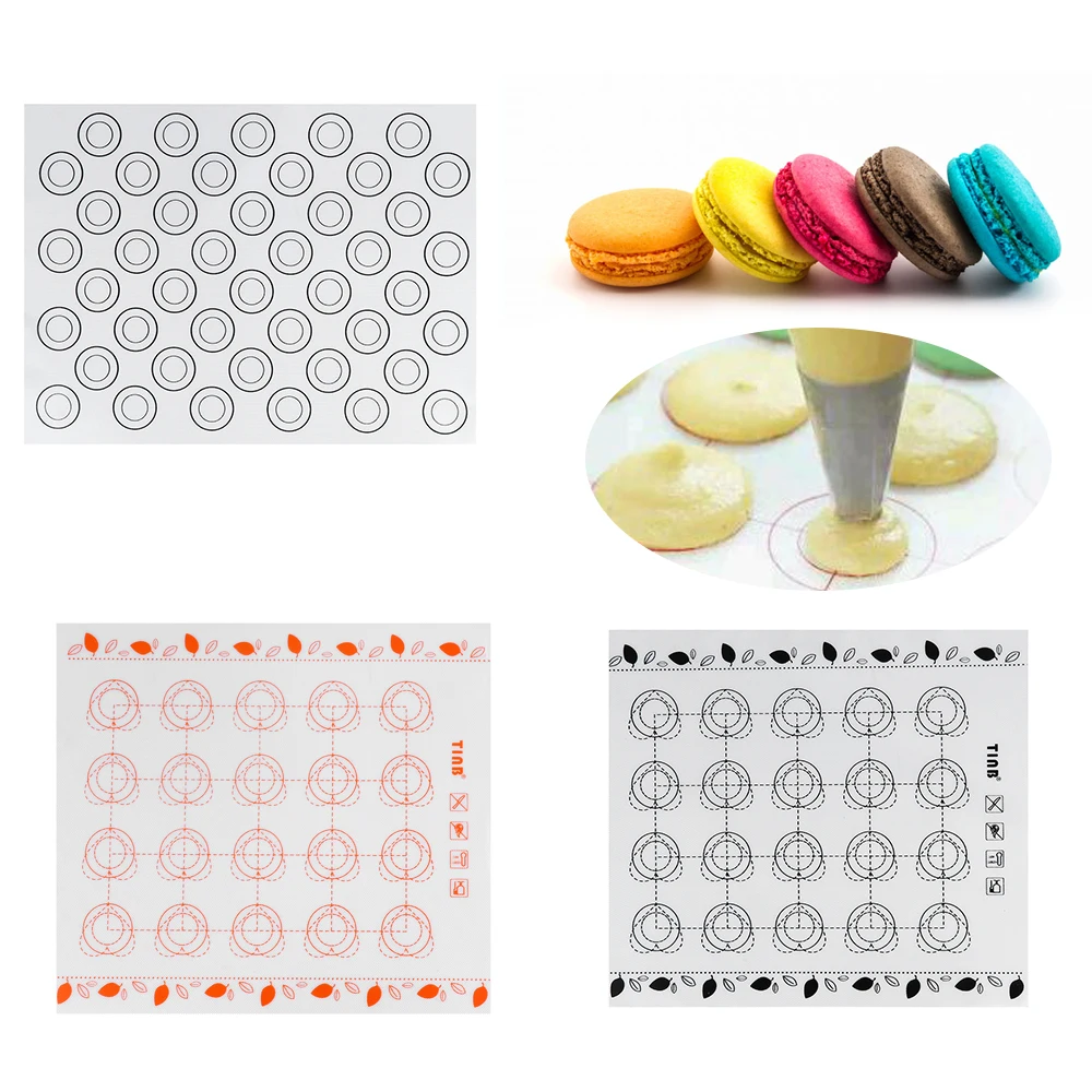 3 Size Silicone Baking Mat Kneading Dough Rolling Pad Non Stick Macaron Cake Sheet Pastry Bakeware Oven Cooking Tool