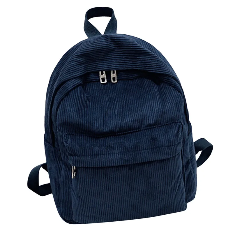 

Стильный Мягкий тканевый рюкзак, Женский вельветовый дизайнерский школьный рюкзак для девочек-подростков, полосатый рюкзак, Женский вельветовый рюкзак для экрана