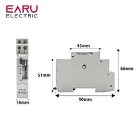 SUL180A 15 Minutes Mechanical Timer 24 Hours Programmable Din Rail Timer Time Switch Relay Measurement Analysis Instruments New 2