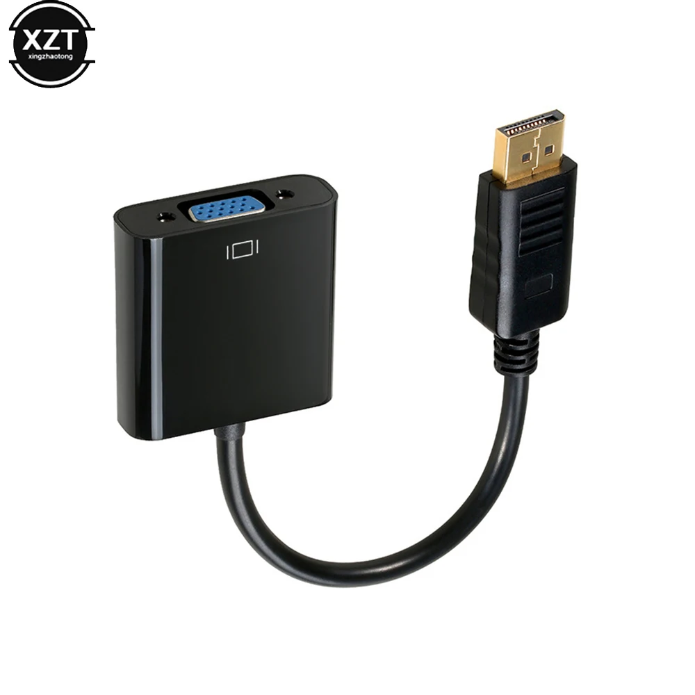 Display Port DP to VGA Adapter Cable Converter 1080P Male Female for PC Laptop HDTV Monitor Projector