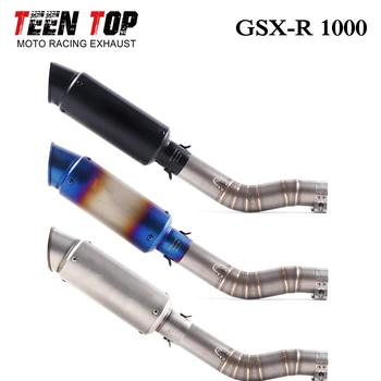 Slip On For Suzuki GSX-R 1000 Exhaust 2005-2006 Year 51mm Motorcycle Exhaust Muffler Moto Bike GSX-R1000 Silencer Exhaust Elbow