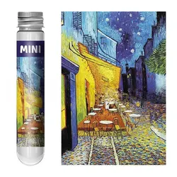 150-piece Test Tube Jigsaw Puzzle - Van Gogh's The Starry Night - Perfect Christmas Gift (The Night Coffee)