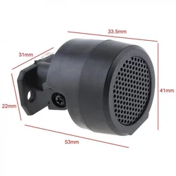 High - Power Mini Dome Tweeter Car Speakers - 500W Stereo Sound Enhancement - 12V (Black)