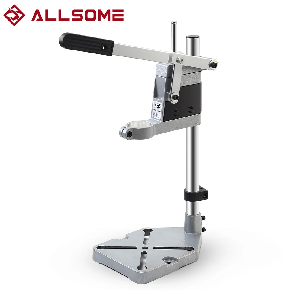 ALLSOME Electric Drill Bracket 400mm Drilling Holder Grinder Rack Stand Clamp Bench Press Stand Clamp Grinder for Woodworking rack length 400mm 15 75 for jet bd 7