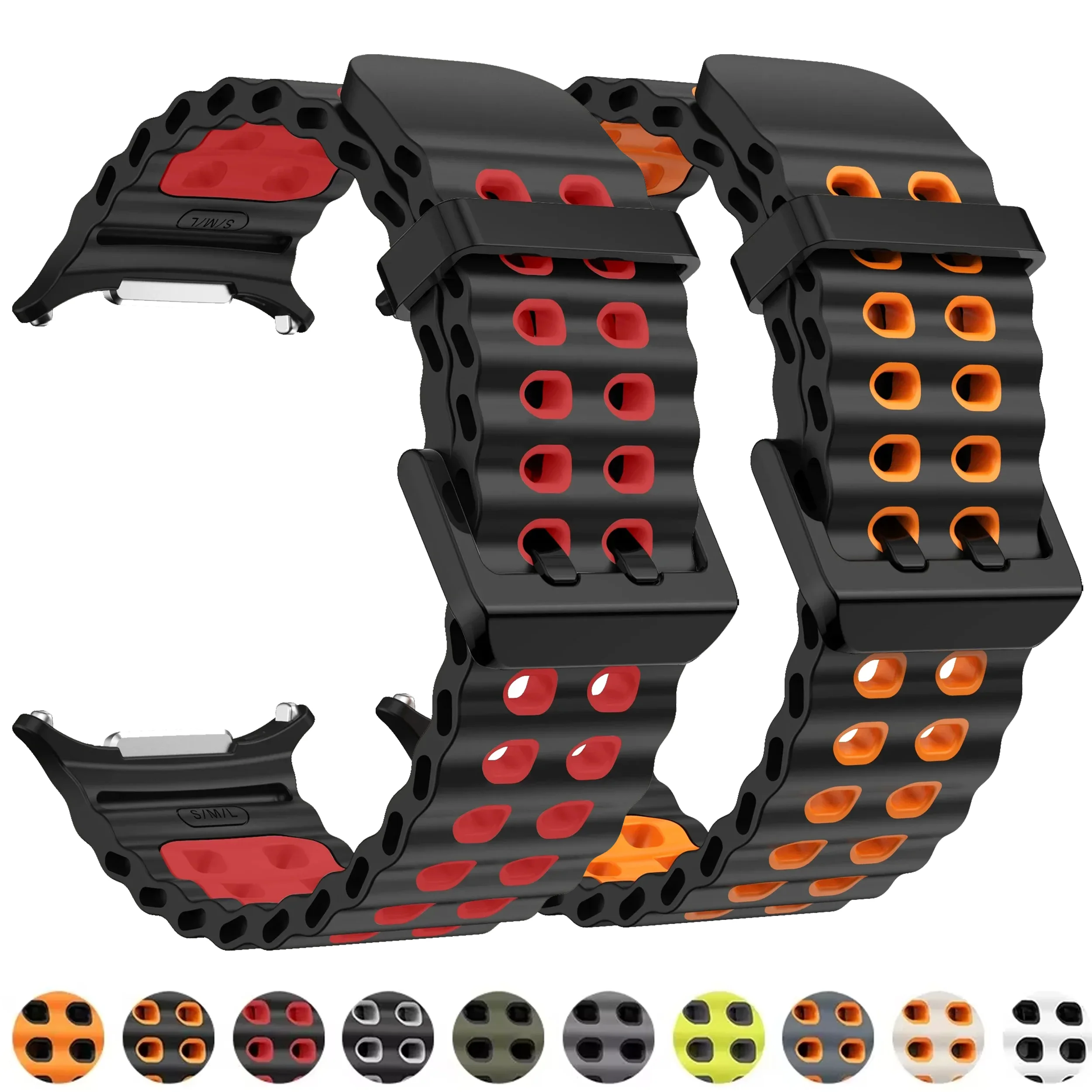 Silicone Sports Band for 47mm Smartwatch - No Gap Design, Unisex Strap
