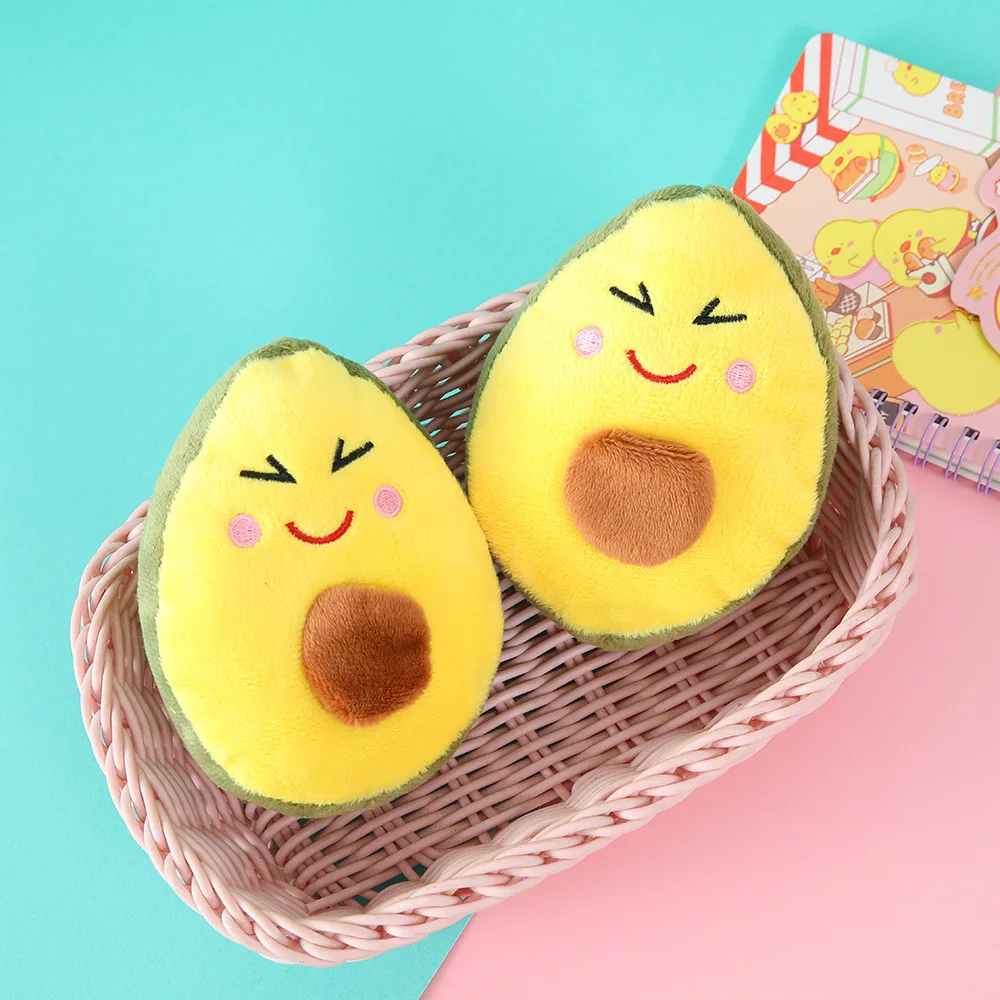 

Pet Products Avocado Grinding Teeth Clean Teeth Bite Resistant Toy Dog Training Vocal Plush Toy