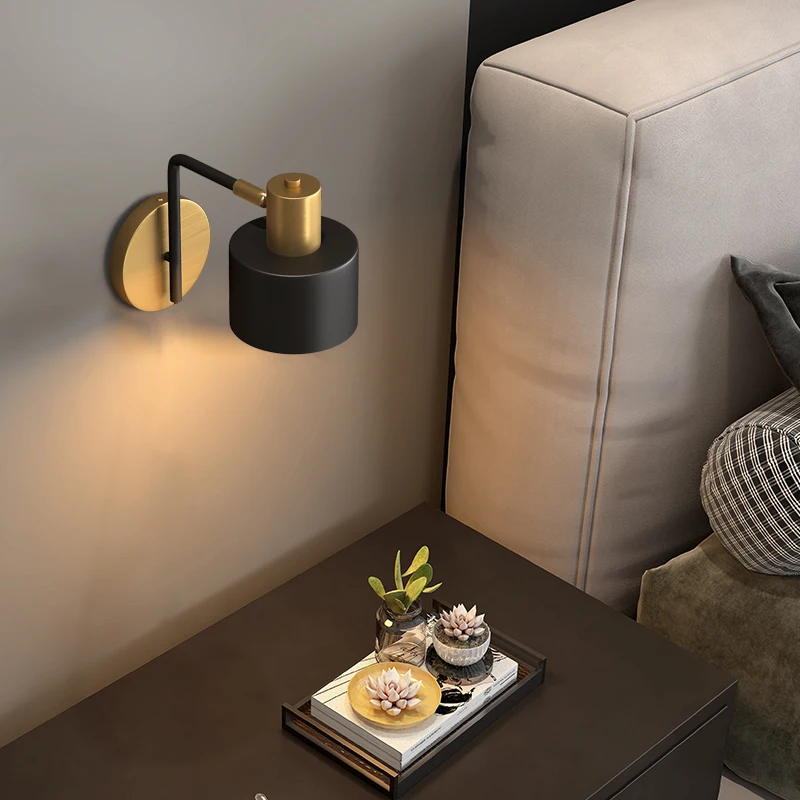 

Настенный светильник, роскошный скандинавский простой современный светильник для спальни, оригинальный креативный трендовый беспроводной настенный светильник для гостиной, телевизора