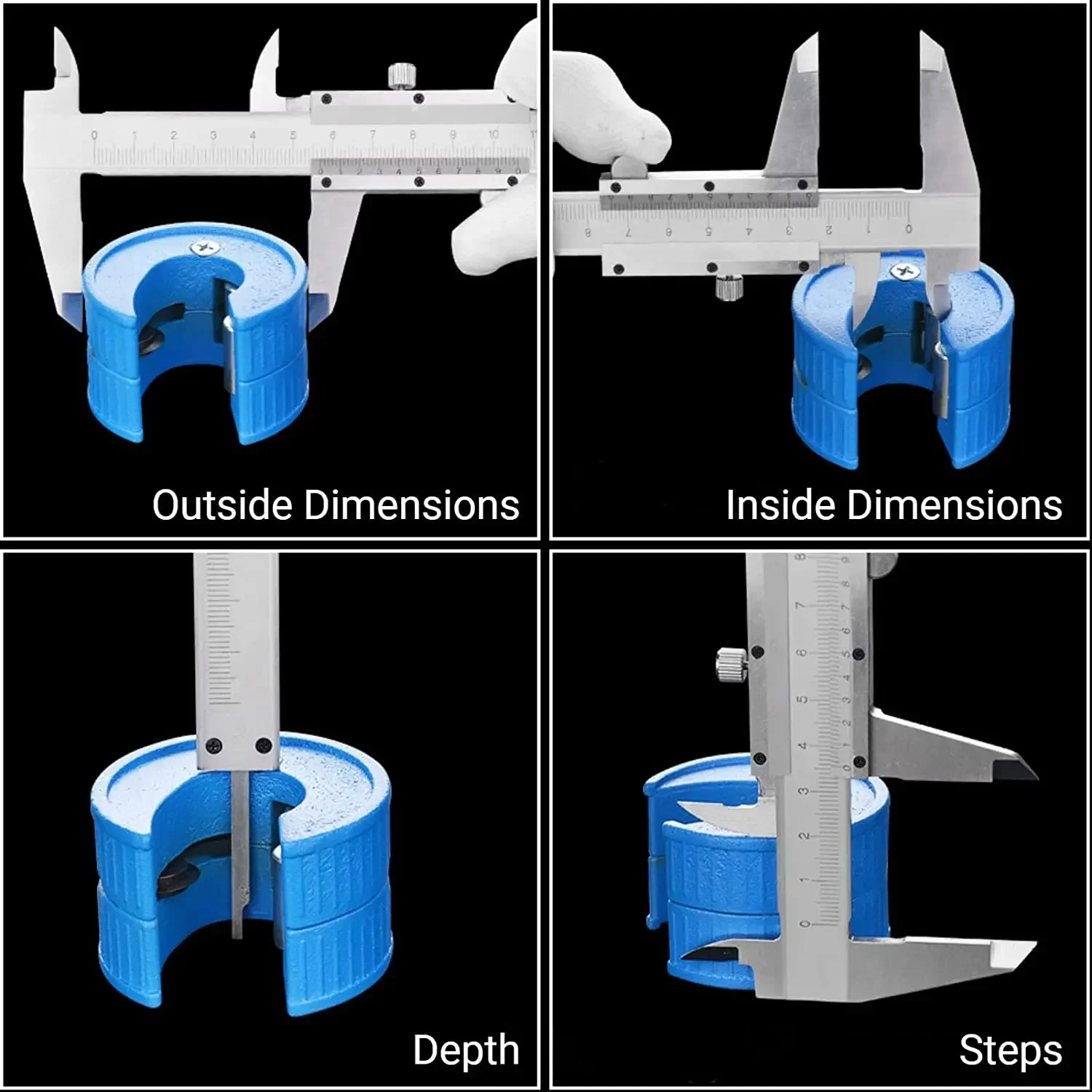 0.02mm/0.001" Stainless Steel Vernier Caliper 0-6Inch/0-150mm Manual