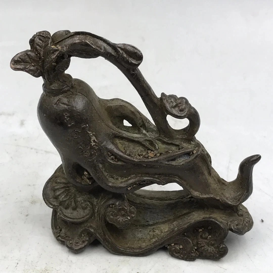 

Твердый латунный женьшень, искусственное украшение, подарок на день рождения из чистой меди, статуя модели благословения