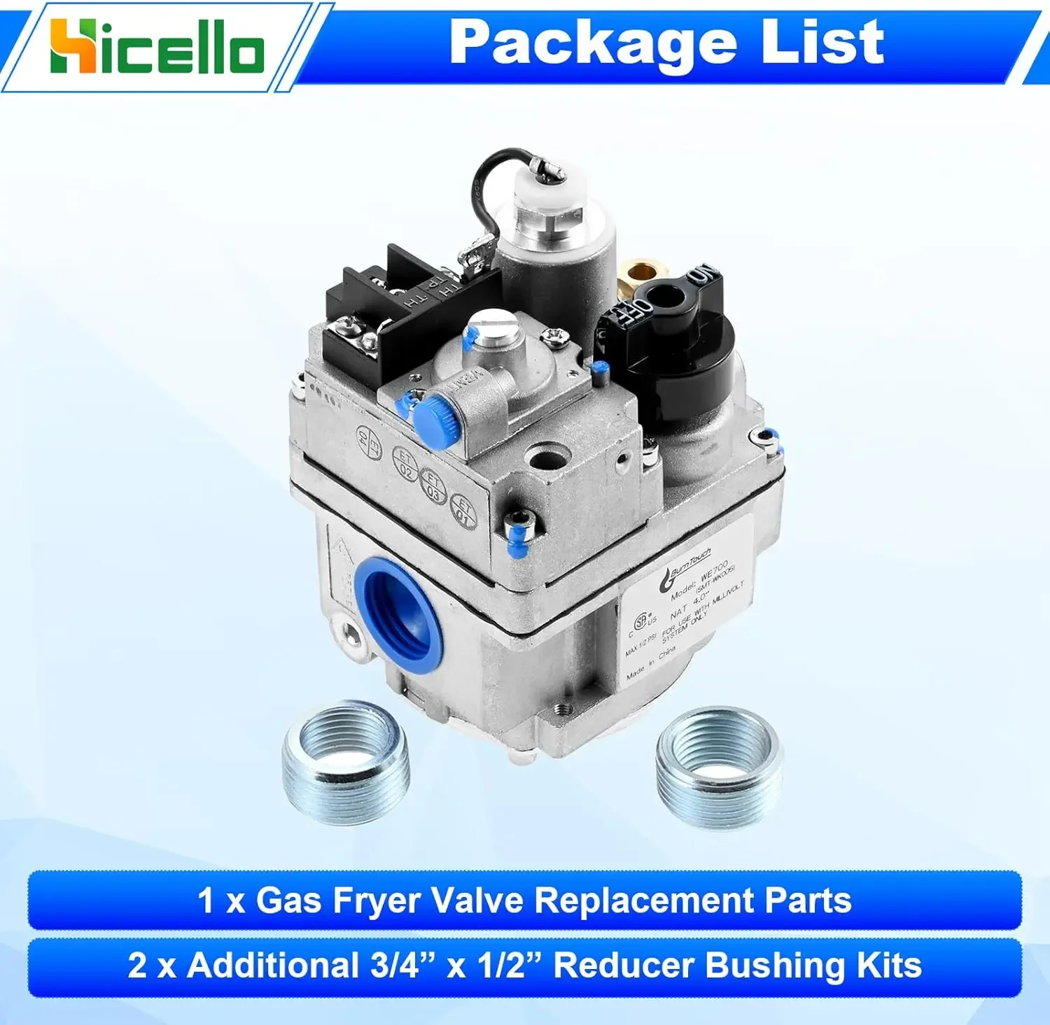 700 Series Millivolt Gas Valve Replacement Parts fit for Robertshaw 700-506 Thermostat Gas Combination Furnace Valves Repair