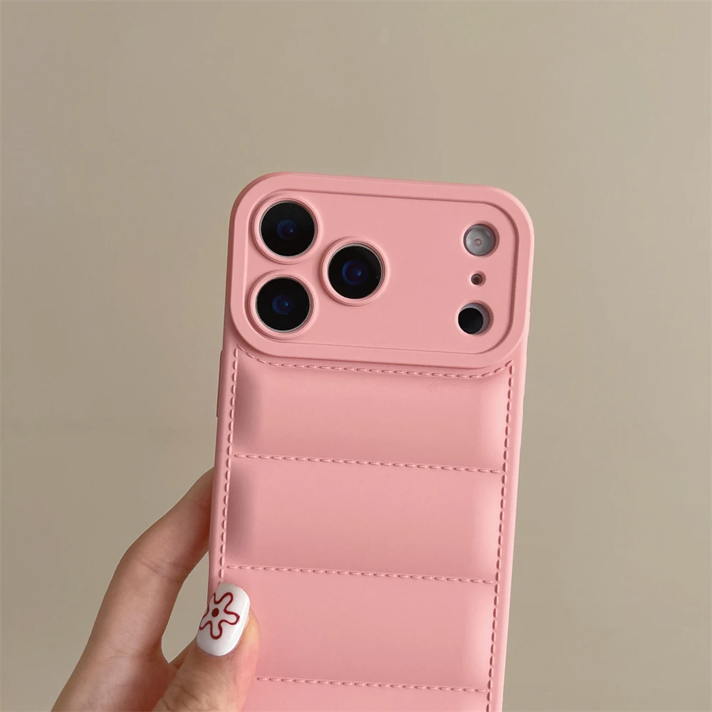 Sleek Matte Silicone Phone Case with Shockproof Camera Protection and Wrist Strap
