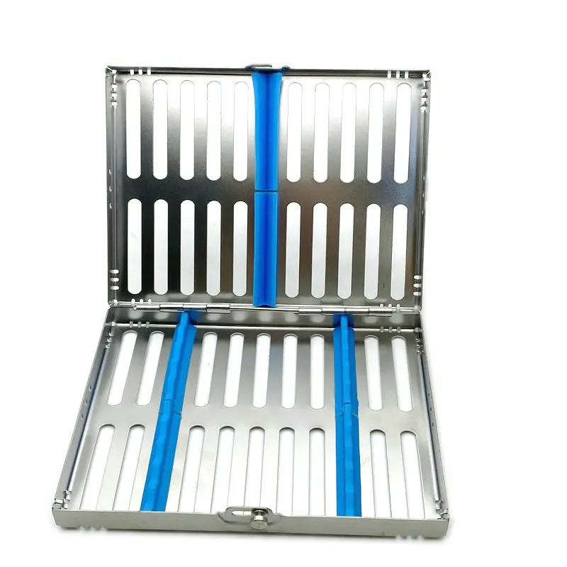 Vassoio Per 10 Strumenti Cassetta Per Sterilizzazione Dentale In Acciaio Inox - , Made In Pakistan, Per Autoclave Cassetta Pronto Soccorso Auto - Foto 3