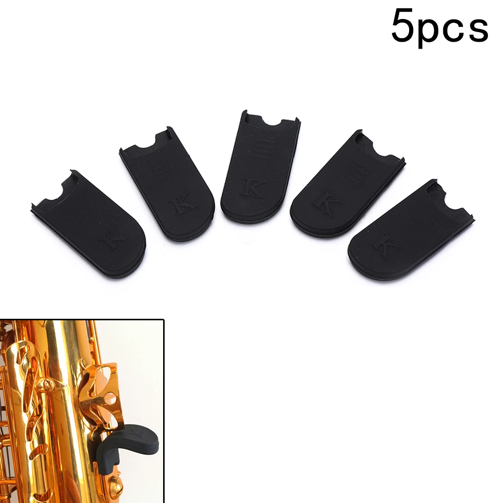 5Pcs Rubber Saxophone Thumb Rest Saver Cushion Pad Finger Protector Comfortable For Alto Tenor