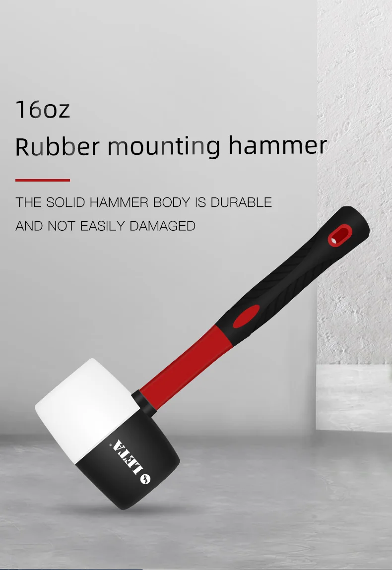 Description Picture 2 of itemRubber Hammer with Plastic Handle 16oz