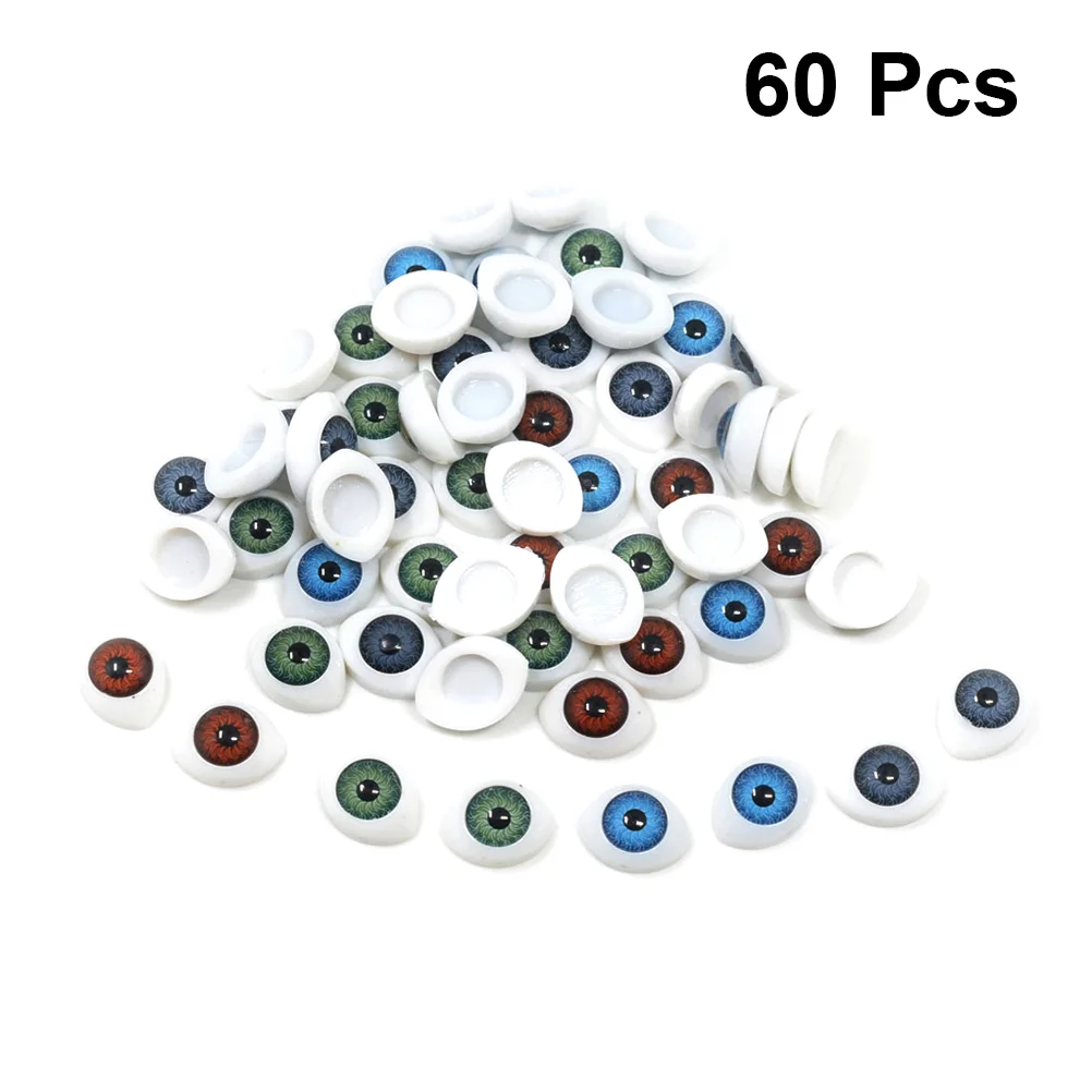 60 Pcs Home Decoration DIY Eyes Animal Glass Practical Supplies Bear