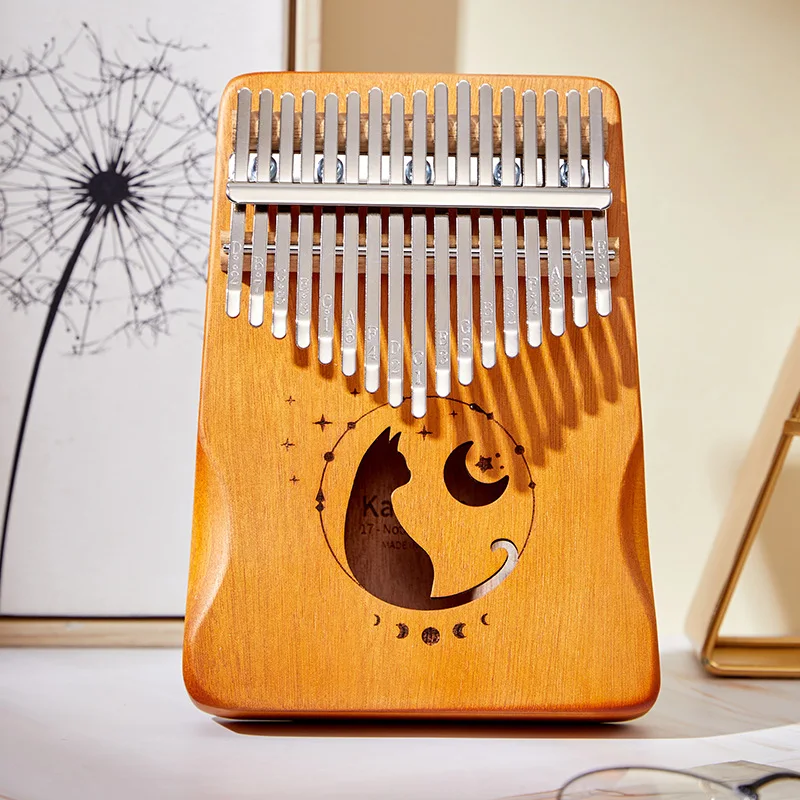 Piano À Pouce Kalimba 17 Touches, Corps En Bois D'acajou De Haute Qualité,  Instrument De Musique, Accessoires Kalimba Avec Sac - Piano - AliExpress