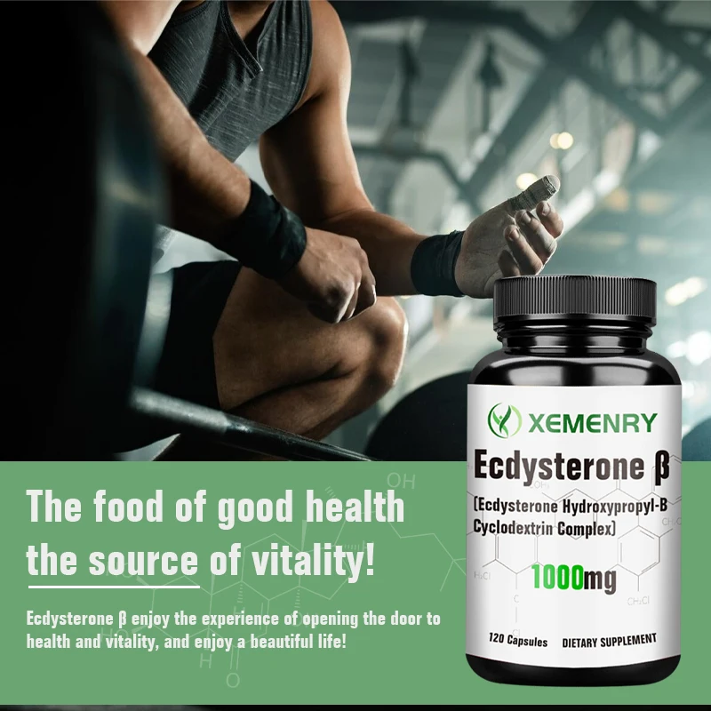 Ecdysterone Natural Anabolic Agent Increases Muscle Mass Athletic Performance and Strength muscle supplement