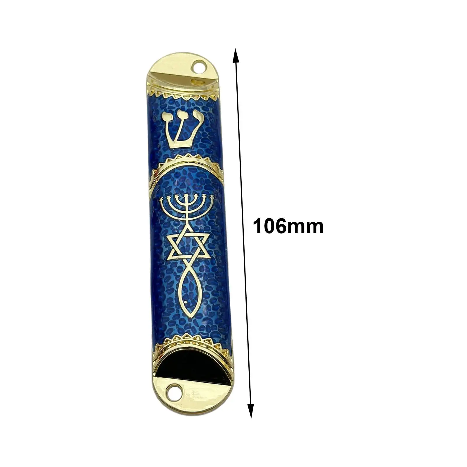 10.6cm Door Mezuzah Case Symbol of Prosperity Handcrafted Front Door Decoration for Welcoming and Protection Multipurpose