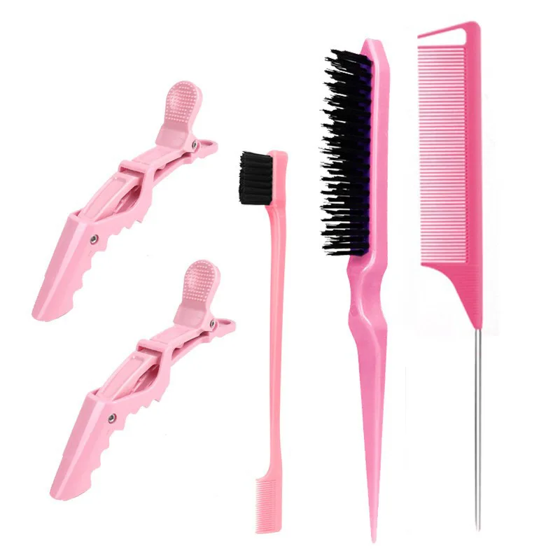 

Comb Set Hair Styling Special Pointy Tail Beating Double Headed Brush Eyebrow Long Barber Makeup Updo Children Hair Salon Tools