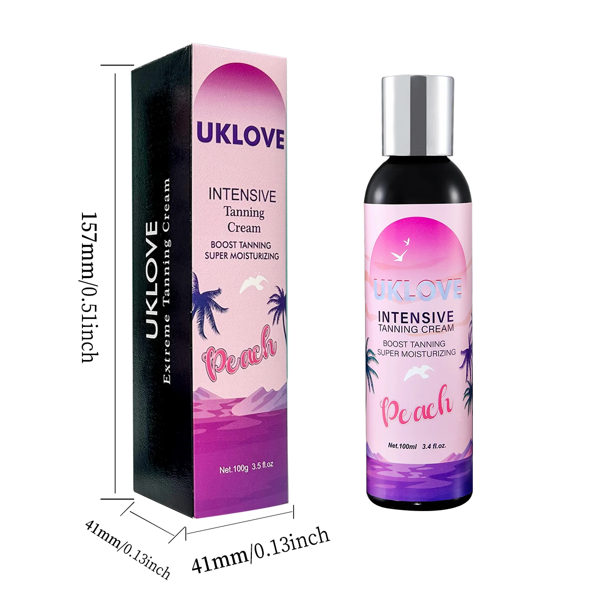 UKLOVE tanning cream watermelon fragrance boostintensive tanning super moisturizing