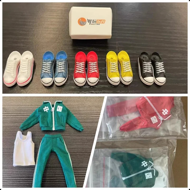 

Notaman 1/12 Male Soldier Athletic Wear Low-cut Canvas Solid Shoes Model Accessories Fit 6'' Action Figure Body In Stock
