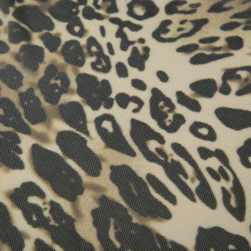 Hotsweet Irregular Tiered Cake Skirt Women Y2k Chic Leopard Print Gyaru Design Mini Skirt s New