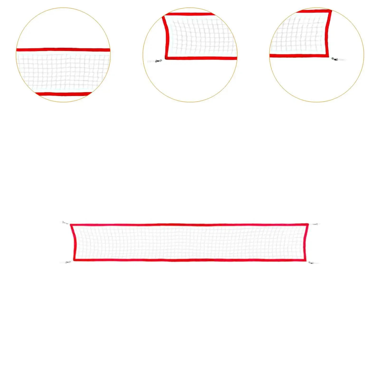 Pool Volleyball Net Standard Braided Net Portable Volleyball