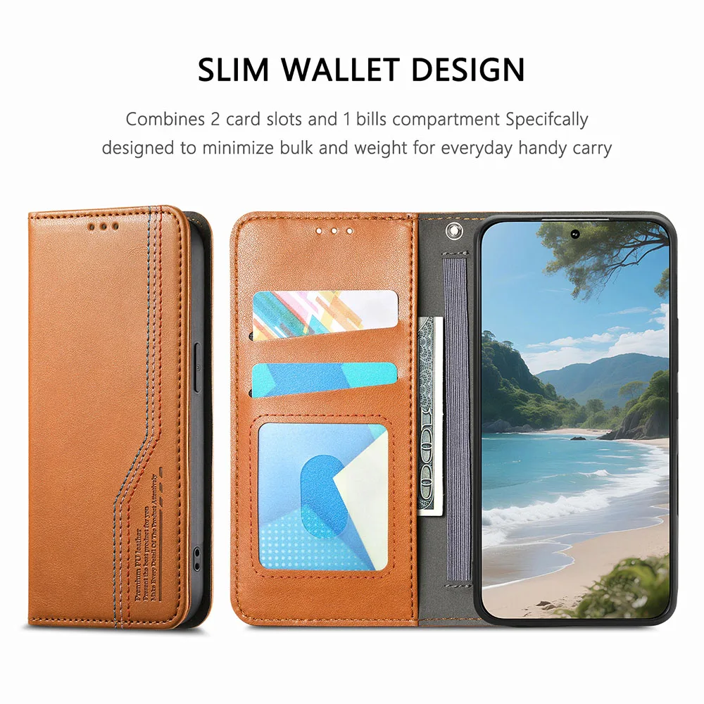 Luxury Leather Elastic Band Phone Wallet Case