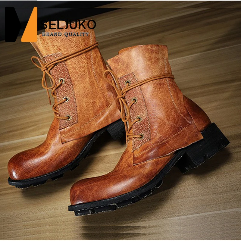 GoodyearHandmadeMensBootsTopLayerCowhideAmericanVintage