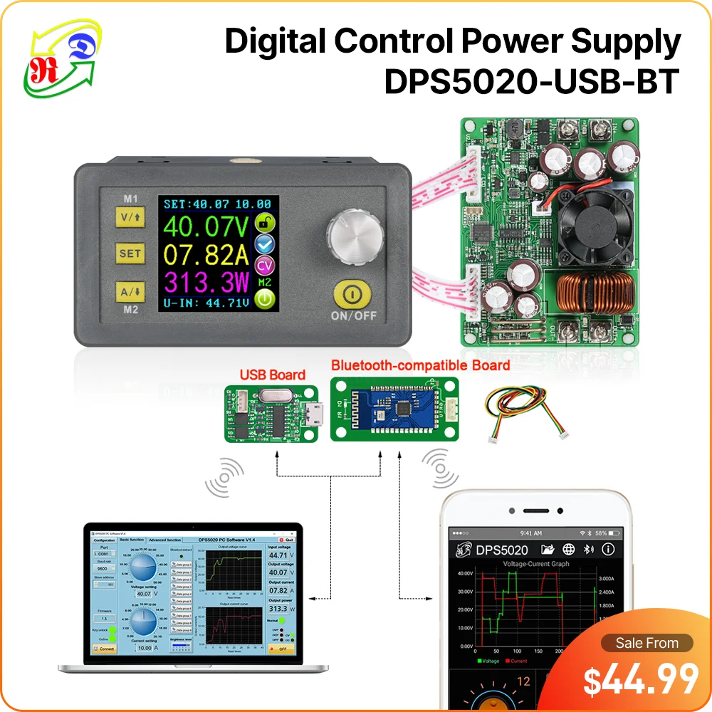 RDDPS5020ConstantVoltagecurrentDCDCStep-downcommunicationbenchDCPowerSupplybuckVoltageconverter50V20A-AliExpress