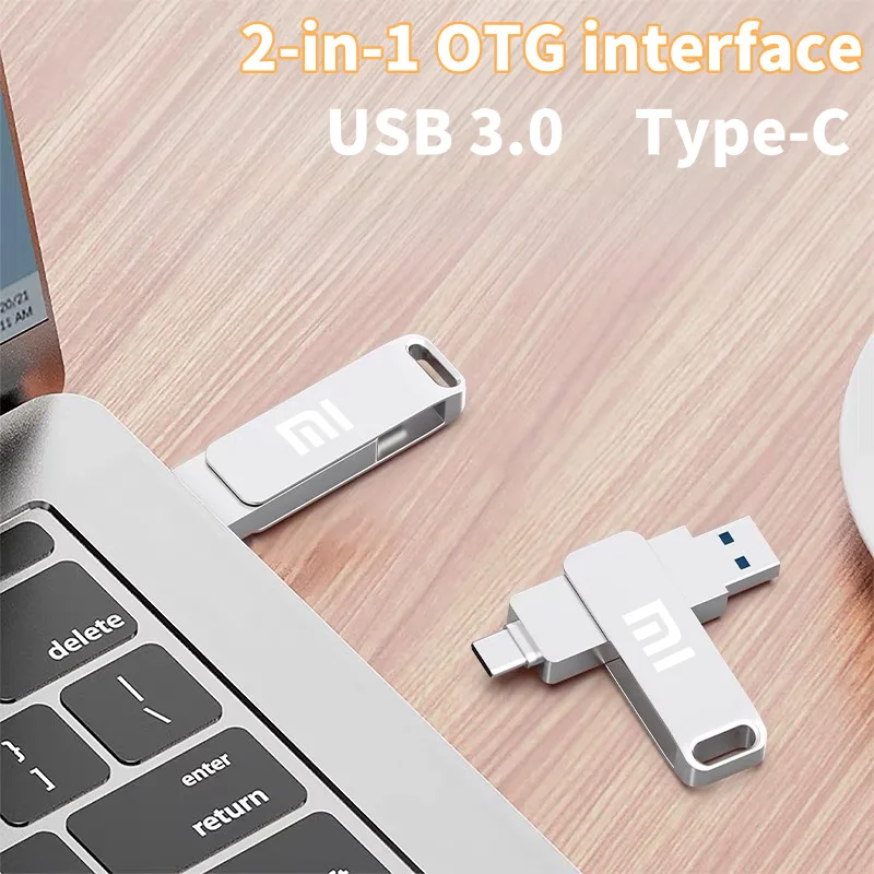 thumbnail image 3 of Memoria USB Xiaomi de 16 TB y 3,0 GB, de metal, de alta velocidad, 2 TB, 512 GB, resistente al agua, tipo C, para dispositivos de almacenamiento informático, 3 of 5