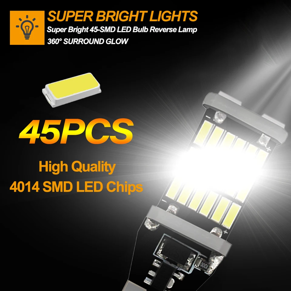 W16W T15 LED Ampoule CANBUS Sans Erreur 921 912 87SMD Extrêmement Lumineux 12V 24V Pour Voiture