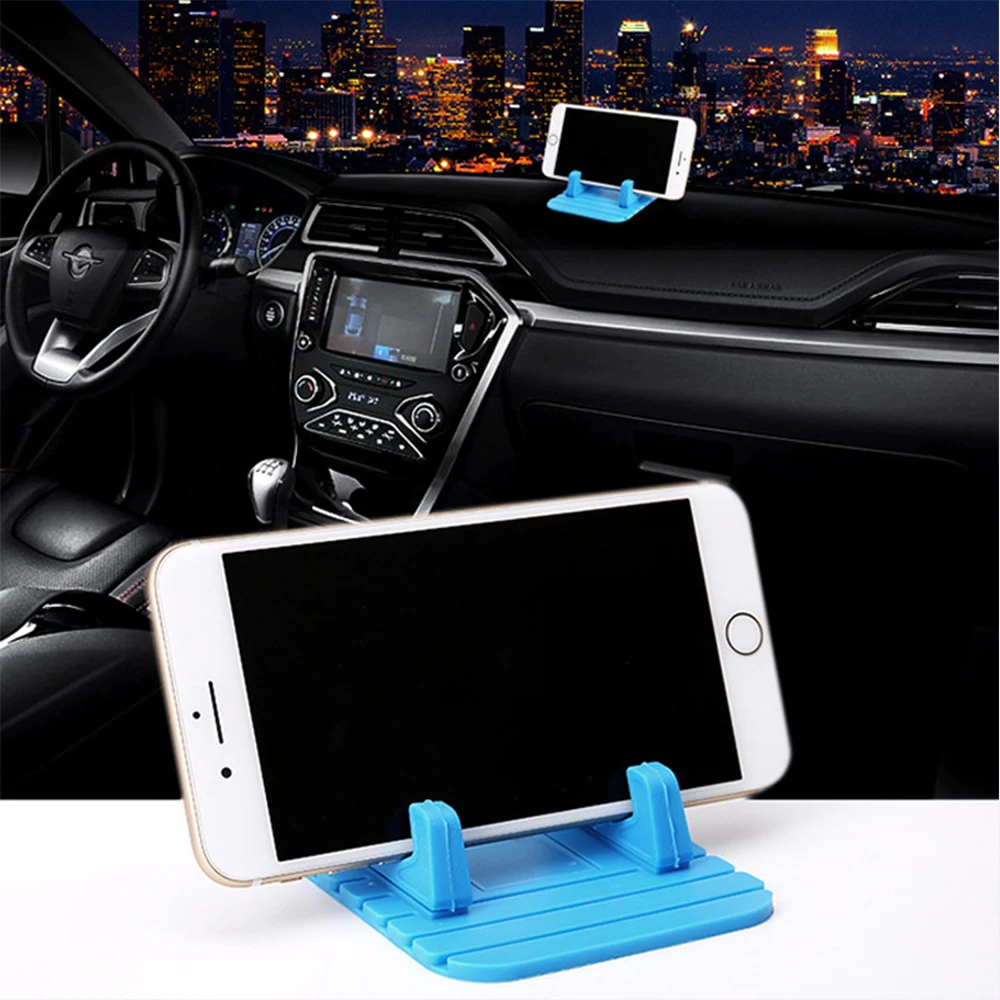 

Silicone Car Phone Holder Cell Phone Car Holder Tablet Silicone Lazy Holder Mini Car GPS Navigation Stand