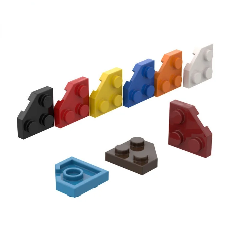 

Совместимые детали MOC 26601, клиновидная пластина, 2x2, угловой кирпич, строительный блок, частицы, конструктор «сделай сам», детская игрушка-мозговик, подарок
