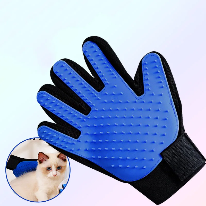 Pet Glove Cat Grooming Hair Deshedding Brush Clean Massage For Animal Dog Horse Massage Combs Cat Pet Supplies Accessoies cat grooming brush pet grooming gloves pet hair remover gloves