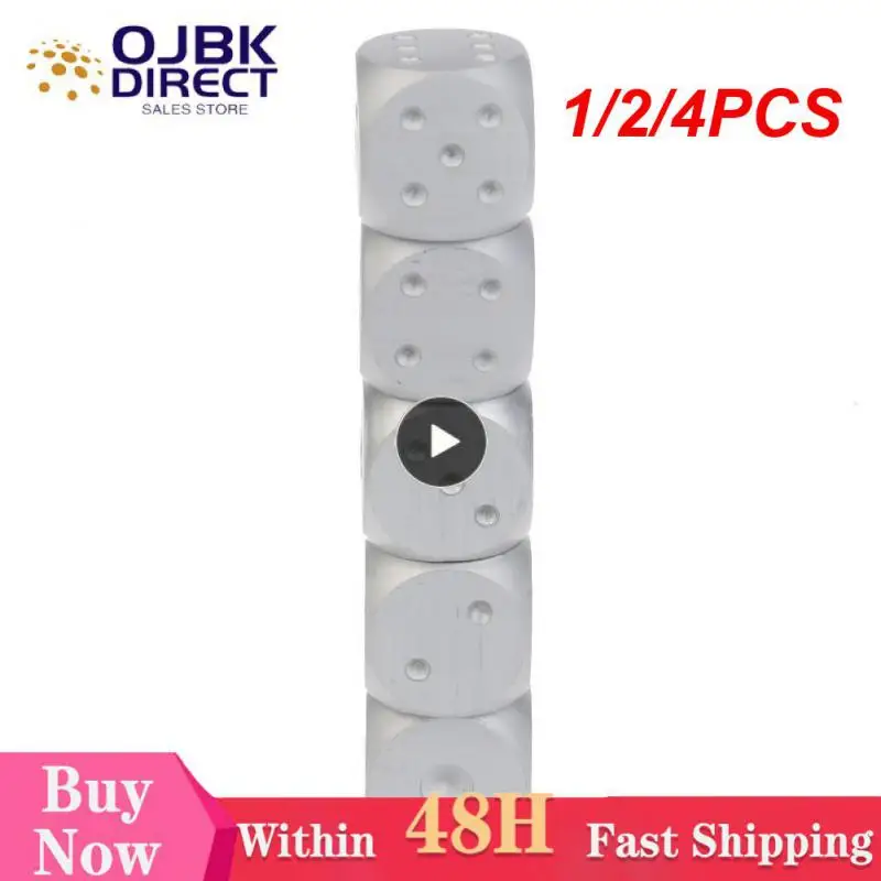 1/2/4PCS Wine Durable Versatile Metal Dice Set Innovative Portable Aluminum Alloy Accessories Whisky Dice Stones Stylish