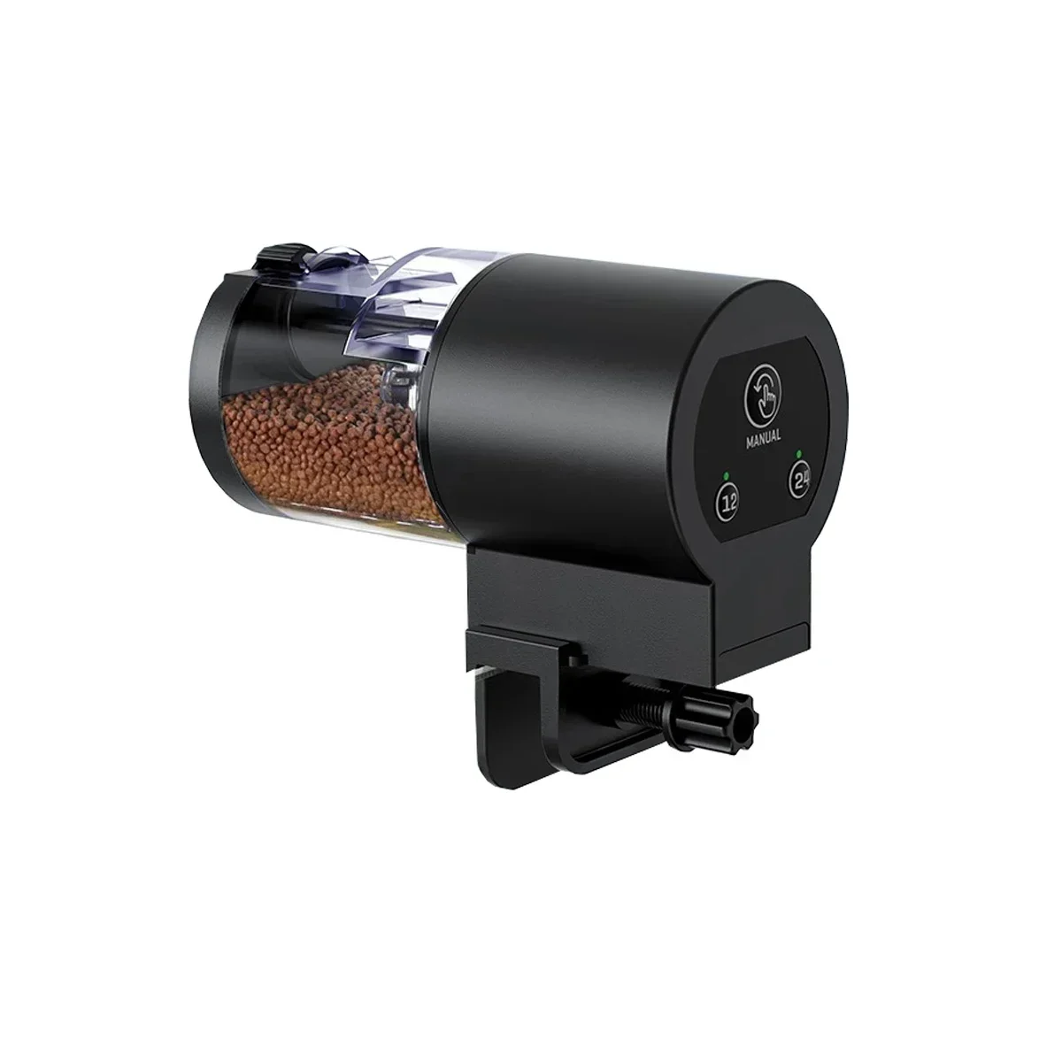 Otomatik Balık Besleyici 100ml/3.38oz, Akıllı Zamanlayıcı Pilli Otomatik Balık Yemi Dispenseri, Akvaryum Balık Tankı için Kolay Kurulum