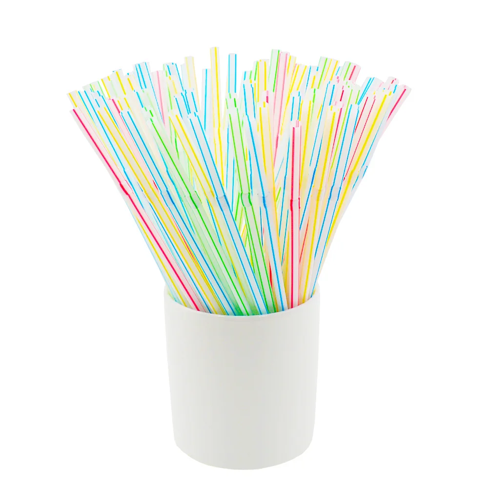 Drinking Plastic Black Straws Colorful Art Long Flexible Wedding Party Supplies Plastic Drinking Straws Kitchen Accessories