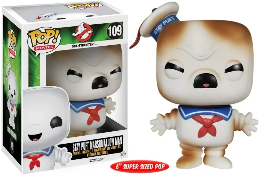 thumbnail image 5 of Figuras de acción de vinilo de Funko Pop Movie&TV Models STAY PUFT MARSHMALLOW MAN #109 Colección Gost Bus Stears para niños Juguetes, 5 of 5