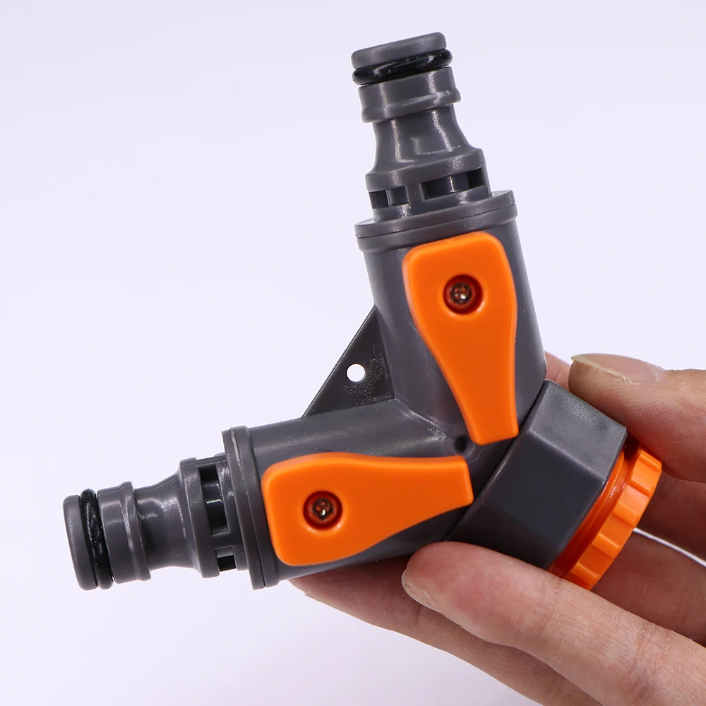 1/2 "3/4" y-Typ Kugel hahn Schlauch adapter 16mm Nippel Schnell anschluss Garten hahn Wasserhahn Bewässerungs rohr Rohr verschraubung Stopp wasser – Detail 4