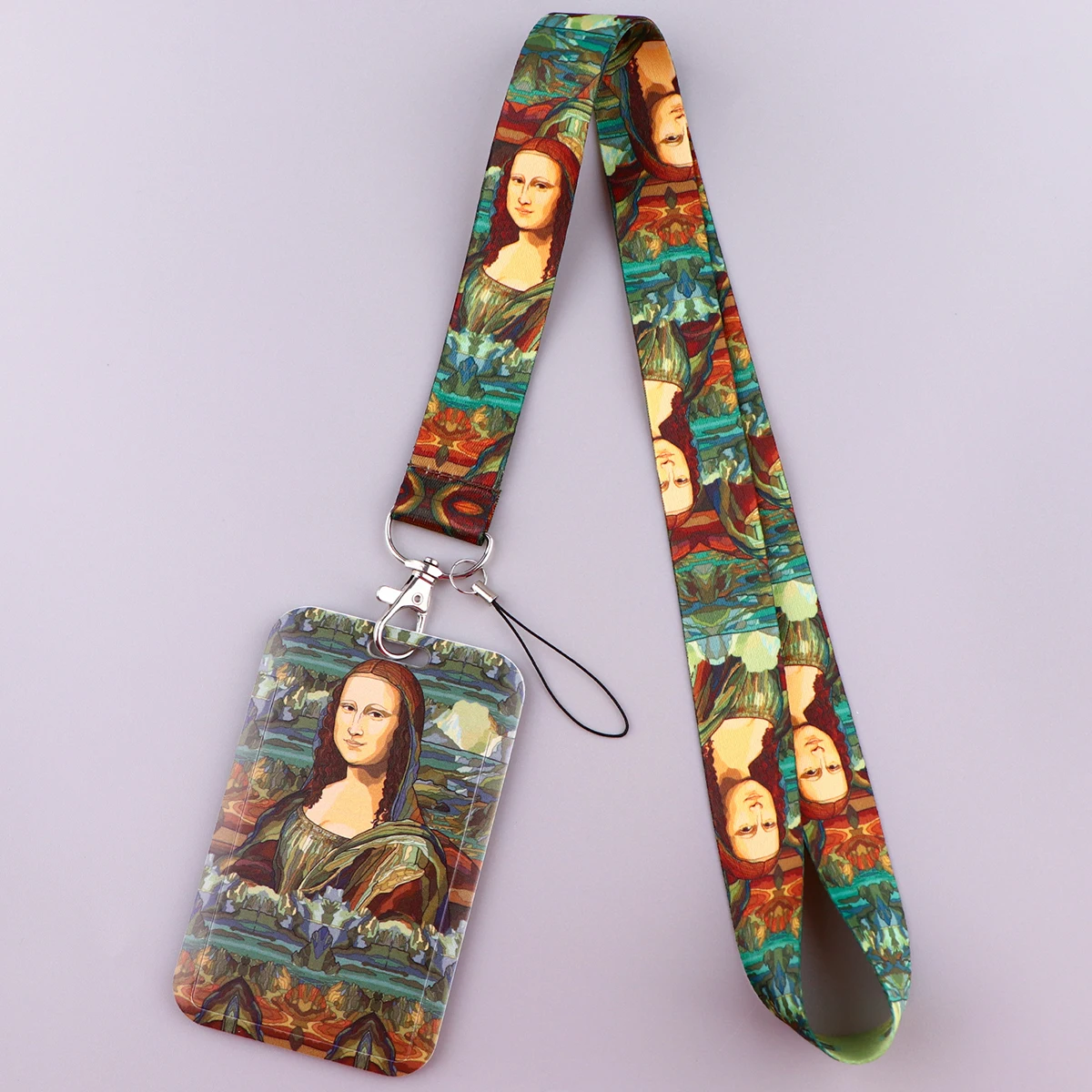 

Classical Oil Painting Lanyard For Key ID Card Cover Badge Holder Phone Charm Key Lanyard Neck Straps Keychain Accessories