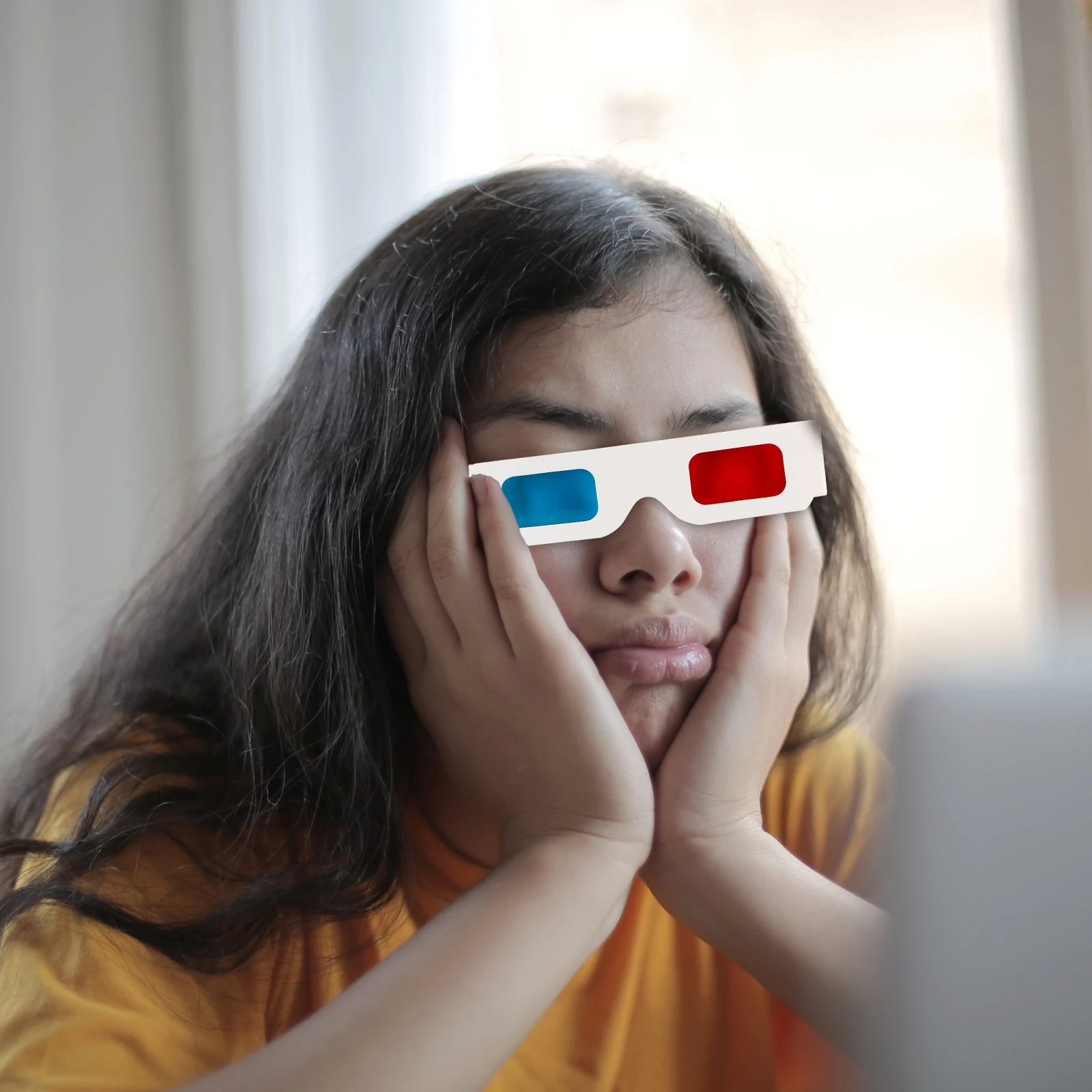 100Pcs 3d Sunglasses 3D Cardboard Googles Movie Anaglyph Glasses 3D Anaglyph Glasses Cardboard