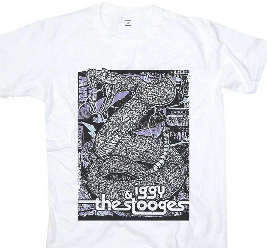 

New Iggy Pop The Stooges Rock And Roll Punk Men Woman White T Shirt S M L Xl T Shirt Hot Sale
