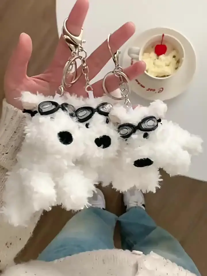 国内作家　ケイタベア　いぬのぬいぐるみ　帽子付き　アンティーク　一点物 漫画の犬かわいいぬいぐるみニット帽子スカーフぬいぐるみ子犬