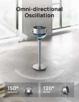 Pedestal Fan with Smart Control, 43'' Inches, 150°+120° Omni-Directional Oscillating Quiet Fans for Bedroom, 110ft Circulat 2